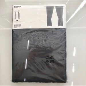 IKEA Ritva  Dark Gray Curtains
